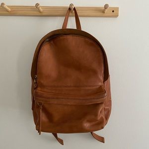 Madewell Lorimer Backpack English Saddle Leather